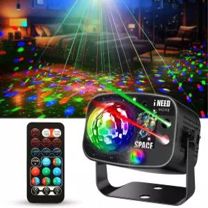 할로윈 생일 노래방 바 음악 파티 결혼식 크리스마스 홈 장식을 위한 VYmaksran 무대 조명 사운드 활성화