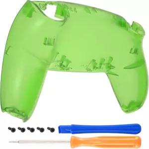 익스트림레이트 클리어 그린 커스텀 백플레이트 하단 쉘 PS5 컨트롤러와 호환되는 교체 백쉘 커버
