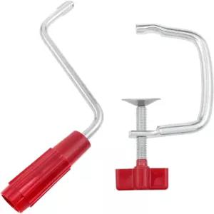 Lovelysp 1세트 레드 파스타 롤러 손잡이 및 클립 주방 보조 기계 교체 부품