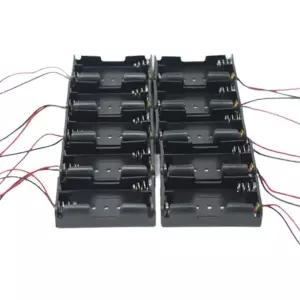 전지실험 탈피 건전지 홀더캡 AA2구 10개 전구소켓 회로부품 교과연계 기초과학