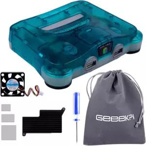 라즈베리 파이 5용 GeeekPi 레트로플래그 64Pi 케이스 16GB/8GB/4GB/2GB 알루미늄 히팅크 및 냉각 팬 포함