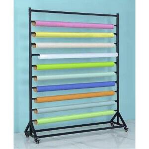 썬팅 필름 거치대 블랙 자동차 6층 시트지 이동식 정리대 벽걸이형 디스플레이 진열 리본