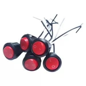 피복전선 배선 원형 온오프 토글스위치 5개 실험기구 과학키트 엄마표 돌봄교실 작동