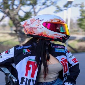 MKAN 풀 페이스 바이크 오토바이 헬멧, 구미호 폭스 라이딩, 모토크로스 레이싱, 모토바이크