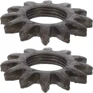 SEWCHICS 파스타 메이커 기어 액세서리 12치 대형 보어 수동 면 기계 부품 교체 핸드 크랭크 롤러 2개