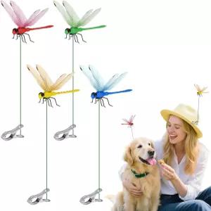 3D 잠자리 클립 버그 리피런트 실내/외 정원 여름을 위한 장식 사슴 말 파리 방지 대여 4팩 4