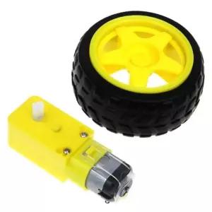 아두이노자동차 만들기 양축바퀴 모터세트 2개 전자회로 실험기구 초등과학교구 기어