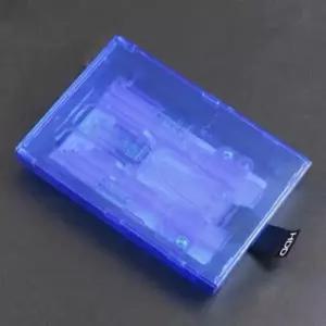 Xbox 360 슬림/Xbox 엘리트 HDD 케이스 쉘 커버용 플라스틱 하드 디스크 드라이브 박스(클리어 블루)