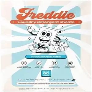 프레디 저폐기물 세탁 세제 시트 ？ 저그 프리 형식 사전 측정 스트립 60 하중 민감한 피부를 위한 무향