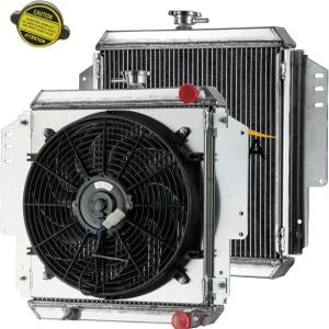 ASCIUTA 2열 알루미늄 라디에이터 슈라우드 팬 핏 19841998 쉐보레 산타나 스즈키 홀든 시에라 사무라이