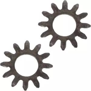 티네아수르 휴대용 파스타 기계 기어 부품 12이빨 수동 메이커 액세서리 주방 2pcs의 견고한 강철 교체품