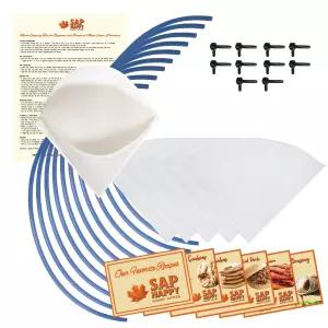 메이플 시럽 탭핑 키트 10 트리용 탭 3 식품 등급 튜브 드롭 5 1쿼터 필터 드릴 비트 자세한 지침 레시피