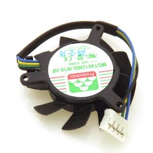 NVIDIA 그래픽 카드용 냉각 선풍기, MGT4012MB-W10 HF DC12V, 0.09A, 37mm, 31x31x31mm, 4 와이어 핀 쿨러