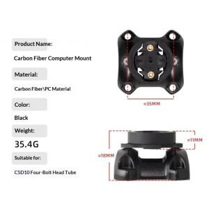 브롬톤 4볼트 자전거 컴퓨터 마운트, ACE C5 D10 접이식 호환, 가민 캣아이 브라이튼용 GPS 속도계 홀더