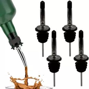 표준 목 4팩 정확한 샷을 위한 자유로운 흐름 누수 방지 위스키 보드카 데킬라용 드립 제어 금지 가정용 및