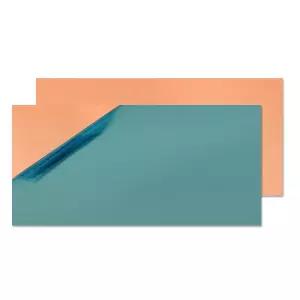 Uxney 구리 판금 2 x 4 18 게이지1mm 두께 구리판 DIY용 99.9 순수 보석 제작 전기 수리 산업용 2팩