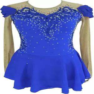 류후오 스 피겨 스케이팅 드레스 여자 긴팔 경기 성인과 공연