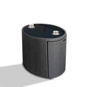 정원테이블의 트 라탄 인테리어 야외 안뜰 화이트 방수 블랙골드 철제 의자 가구 커피