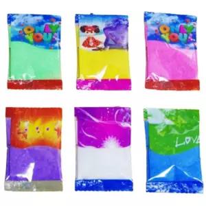 미술수업 꾸미기교재 6색컬러 색모래 3개 요술점토 돌봄교실 찰흙공예 만들기놀이