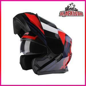 모듈식 플립업 바이크 오토바이 헬멧 선바이저 경량 디자인 블루투스 시스템 통풍 기능 DOT 인증 풀페이스