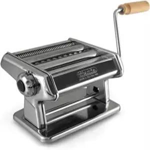 임페리아의 파스타 메이커 머신 간편한 잠금 다이얼과 우드 그립 핸들이 있는 헤비 듀티 강철 구조 모델