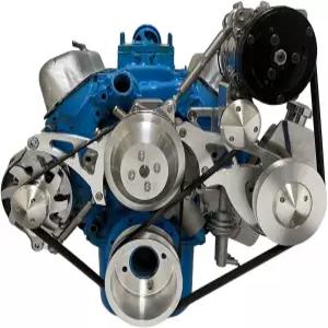 소형 블록 포드 289 302 서펜타인 풀리 변환 키트 A/C PS ALT SBF 1 운전석 하부 라디에이터 호스와