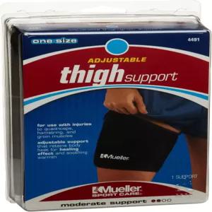 남성과 여성을 위한 뮬러 스포츠 메디신 압박 허벅지 지지대 다리 변형 쿼드 및 햄스트링의 강성 오른쪽