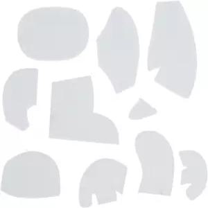 코끼리 템플릿 자 세트 10개 무늬 바느질용 아크릴 퀼트 스텐실 커팅 가정용 바느질 예술 공예품