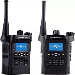 2팩 PoC + UHF 아날로그 라디오 SIM 카드 포함 듀얼 모드 무전기 무제한 전국 4G LTE 10W 고출력 내구성이