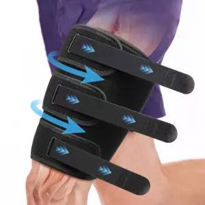 햄스트링 압박 슬리브 남성용 및 여성용 허벅지 풀드 사타구니 쿼드 랩 건염 스포츠 M 사이즈 왼쪽/오른쪽