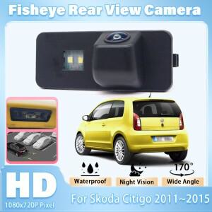 폭스바겐 업, 시트 미, 스코다 시티고 2011~2014 2015용 자동차 후방 카메라 HD 주차 야간 시야 CCD