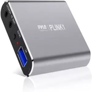 PyleUsa 캡처 카드 풀 HD 1080p 4K HDMItoUSB 오디오 비디오 DSLR 캠코더 액션 캠 초저지연 게임 스트리밍