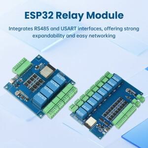 DC 9-24V ESP32 릴레이 모듈 모드버스 지원 4 8 채널 옵토커플러 절연 RS485 WIFI 블루투스 산업 제어 보드