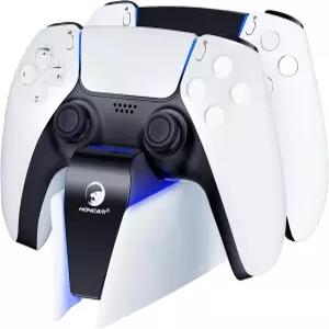 플레이스테이션 5 무선 컨트롤러용 듀얼 고속 충전기 도크가 장착된 APTGAME PS5 컨트롤러 스테이션 USBC