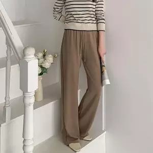 [하프클럽/셀러허브_여성트랜드패션]여자 나팔 박시 고무줄 H라인 봄팬츠