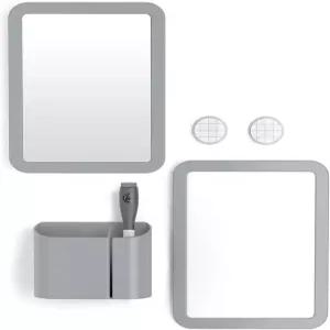 U 브랜드 사물함 액세서리 키트 백 투 스쿨 에센셜 그레이 6피스 화이트보드 미러 및 정리 용품 포함