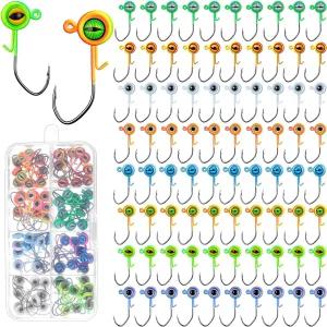 빈소 크래피 지그 헤드 낚시 후크 1/4oz 1/8oz 3/8oz 1/16oz 1/32oz 시뮬레이션 피쉬 볼 벌크 베이스 송어