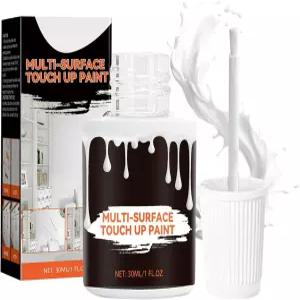흰색 터치업 페인트 벽용 다중 표면 펜 문 가구의 에나멜 파편 및 스크래치 수리에 사용 (1온스)