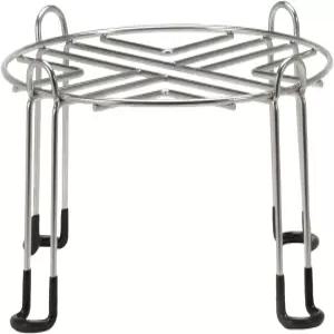 중간 크기의 버키 베이스 스테인리스 스틸 스탠드로 대형 워터 필터 시스템 6인치를 조리대 위로 올려