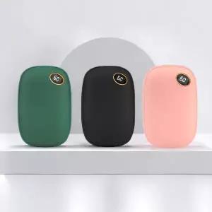 스톤 LED 휴대용 충전식 전기 손난로 보조배터리 충전식 10000mAh 양면발열 2개이상 구매시 할인행사