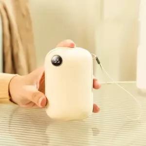 LED 휴대용 충전식 전기 손난로 보조배터리 2in1 양면발열 손난로 10000mah