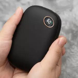 머레이 따뜻한 겨울 충전식 양면발열 스톤 손난로 보조배터리 HW-100 스톤블랙