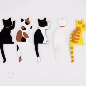 서담스토어 1P 고양이 냉장고자석 열쇠 현관문