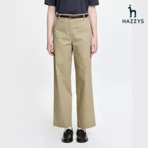 [백화점정품] 26년NEW 헤지스레이디스 HAZZYS [26SS] 세미와이드 퍼티그 치노 팬츠 HSPA6B302