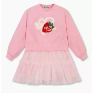 [백화점정품] 26년NEW 베네통 25FW-져지 매치 샤 원피스QAOP17561