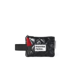 [3월 20일 배송] MASMARULEZ Mini strap pouch_stitched ribbon quilt Black109114