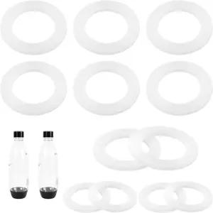 소다스트림 병용 Gosknor 18pcs 개스킷 교체 실리콘 뚜껑 오링 씰링 와셔 부품 및 액세서리 플라스틱 PET