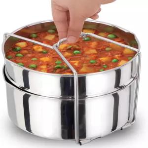 호킨스 2식 스테인리스 스틸 세트 쿠커 분리기 압력 냄비 실버(SDS3) 1.275리터