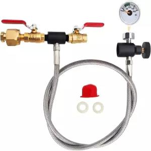소다 머신 CO2 실린더 리필 어댑터 호스 메이커 Co2 캔 용기 스테이션에서 블루 병을 채울 수 있습니다