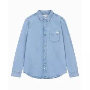 백화점 캘빈클라인 진 남성 CK 에센셜 클래식 블루 데님셔츠 청남방 4RE710G